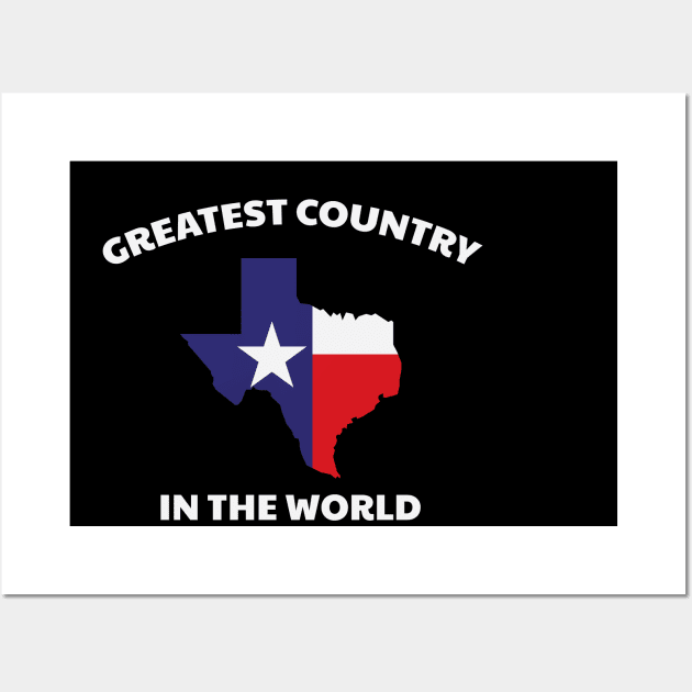 Greatest Country In The World Wall Art by c1337s